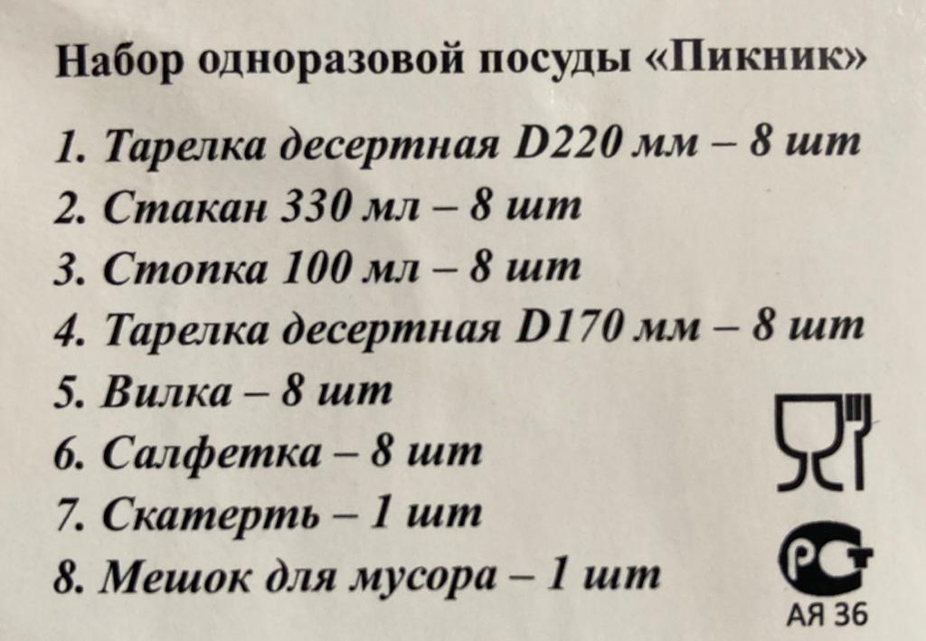 Набор ПолимерПласт "ПИКНИК" (30)