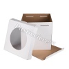 Короб картонный белый С ОКНОМ 300*300*190 (50)